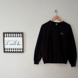 Team Poutine Black Crewneck Sweater - Small